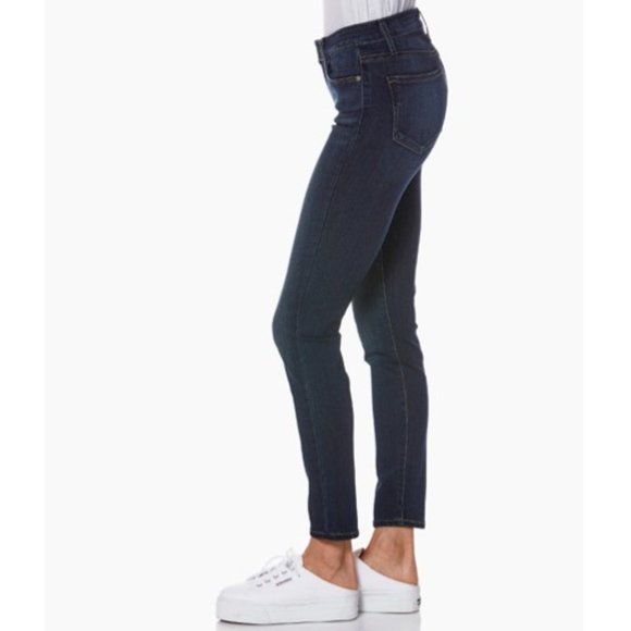 Women's Paige Verdugo Mid-Rise Dark Wash Cropped Skinny Ankle Jeans Size 27 EUC - Picture 7 of 8